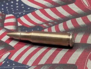 2 Oz. .999 SILVER 0.30-06 Cal Pew Pew Designed Bullion Piece