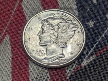 1944 Mercury Silver Dime - BU