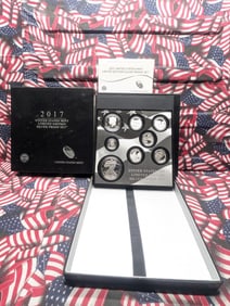 2017-S U.S. Mint Limited Edition Silver Proof Set in OGP w/ COA - .999 Fine Silver Includes American
