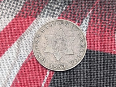 1853 Three Cent Silver