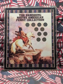 The Vanishing Native American Penny Collection in Nice Display