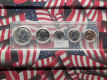1965 Year Coin Set in Whitman Case - Includes 40% Silver Kennedy Half Dollar