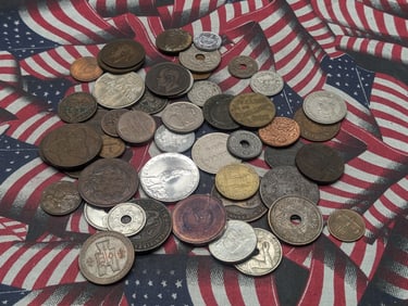 Large Grab Bag of Various Vintage - BETTER DATE - World Coins
