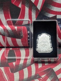 5 Grams .999 FINE SILVER Hades Designed Bullion Piece in Display Box