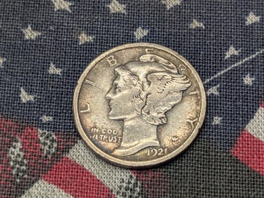 1921 Mercury Silver Dime