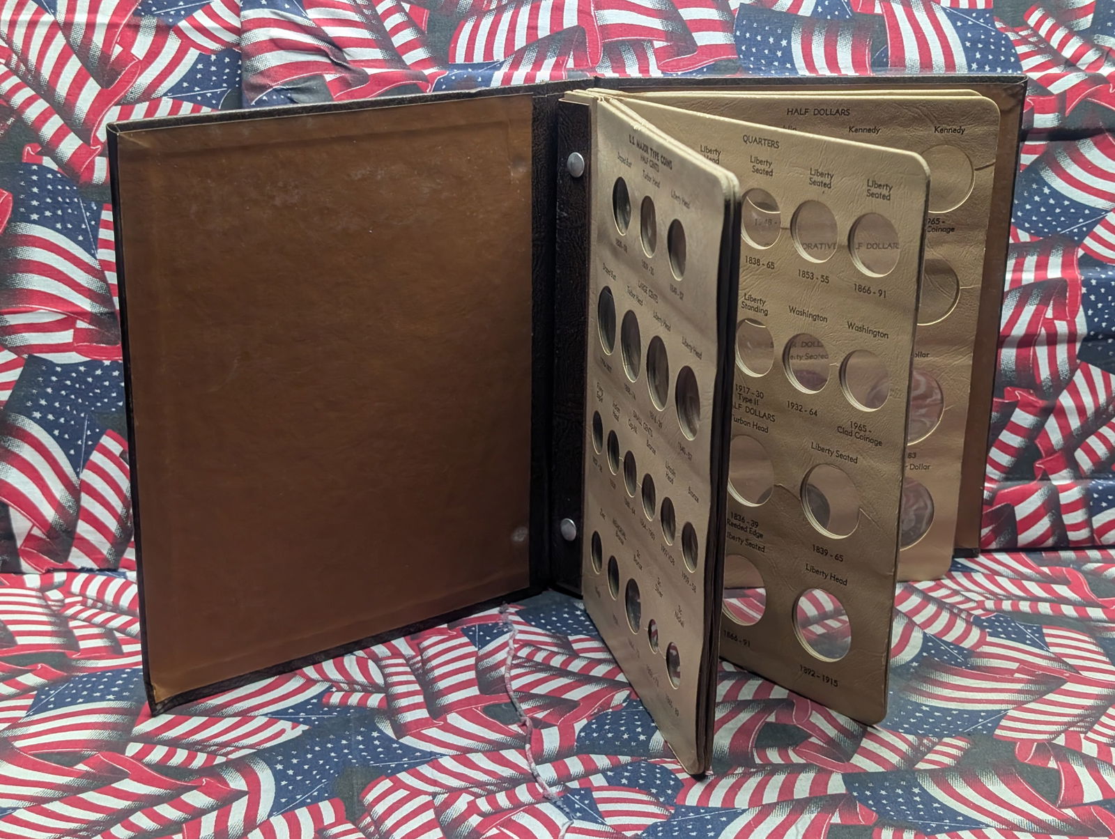 Partial U.S. Type Coin Dansco Album w/ 1976 Bicentennial Coins Included - Washington Quarter, (1 of 7)