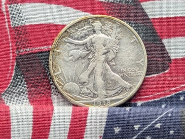 1918-P Walking Liberty Silver Half Dollar