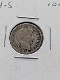 1914-S Barber Dime
