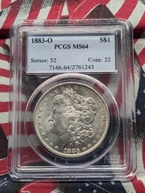 1883-O Morgan Dollar, PCGS MS64