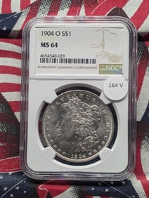 1904-O Morgan Dollar, NGC MS 64