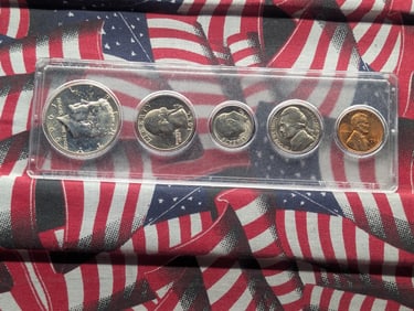 1966 Year Coin Set in Whitman Case - Includes 40% Silver Kennedy Half Dollar