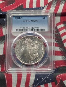 1881-S Morgan Dollar, PCGS MS65