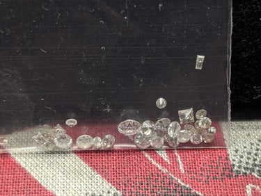 Diamond Investment Lot - Bag of 0.84 Ct. of NICE Mixed Shaped Diamonds!!