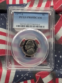 1977-S Jefferson Nickel, PCGS PR69DCAM