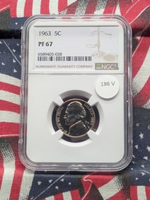 1963 Jefferson Nickel, NGC PF 67