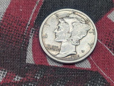 1916 Mercury Silver Dime