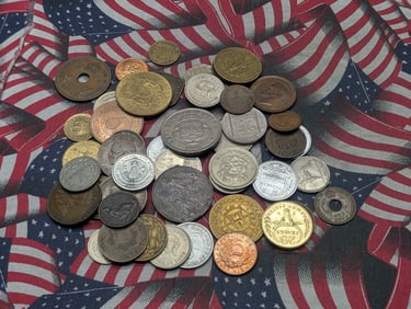 Large Grab Bag of Various Vintage - BETTER DATE - World Coins