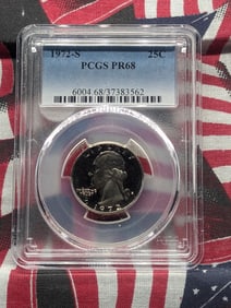 1972-S Washington Quarter, PCGS PR68
