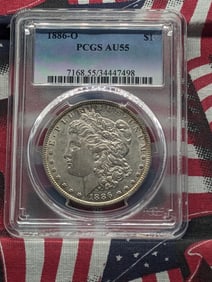 1886-O Morgan Silver Dollar - PCGS AU55