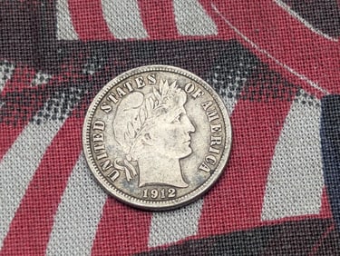 1912-D Barber Silver Dime