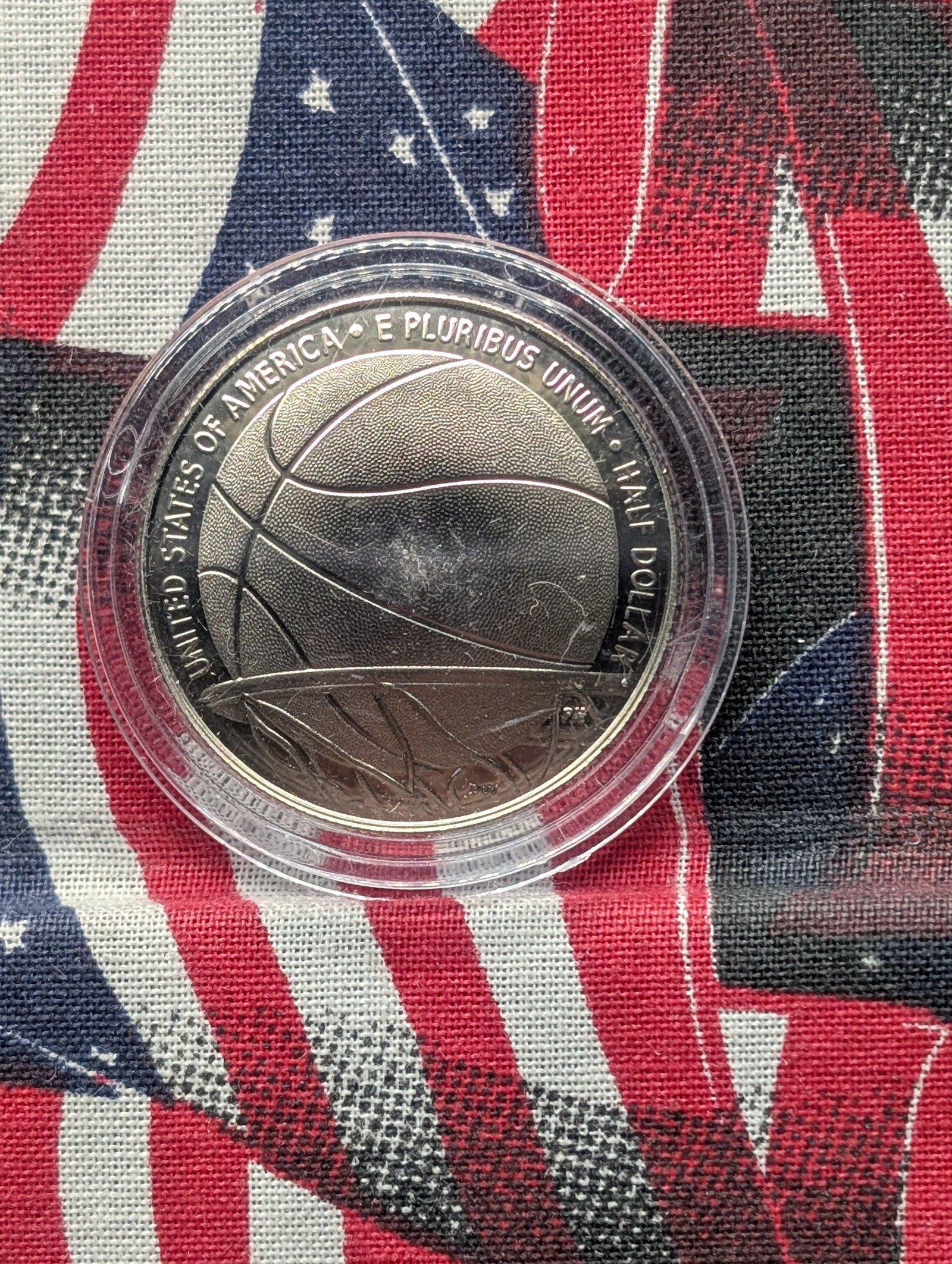 2020-S Concaved Basketball Clad Proof Commemorative Half Dollar Coin (1 of 2)