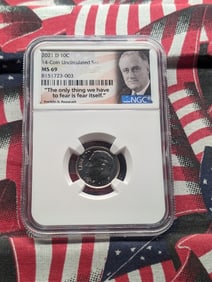 2021-D Roosevelt Dime - NGC MS69