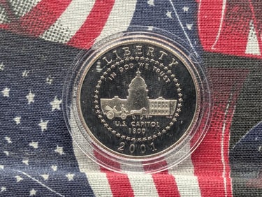 2001-P U.S. Capitol Visitor Center Clad Proof Commemorative Half Dollar Coin