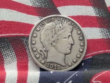 1915-D Barber Silver Half Dollar
