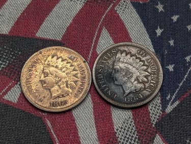 1864 & 1865 Indian Head Cents