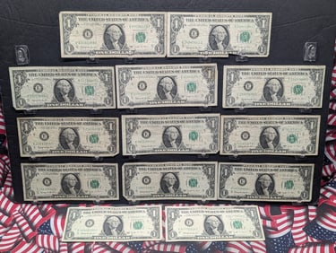 (13) 1963 B Joseph W. Barr $1 Federal Reserve Notes