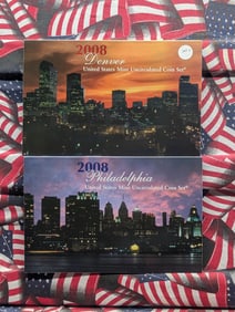 2008 P&D U.S. Mint Uncirculated Coin Set In OGP