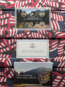 2005 PD&S Westward Journey Jefferson Nickel Series Coin Set in OGP