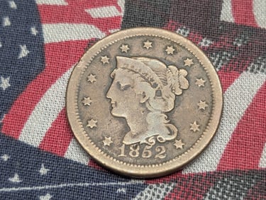 1852 Braided Hair Large Cent