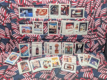 1993 Coca-Cola Trading Cards Complete - 100 Card Collector's Set in Mint Condition w/ Storage Box