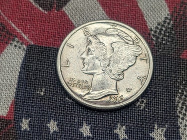 1916 FSB Mercury Silver Dime