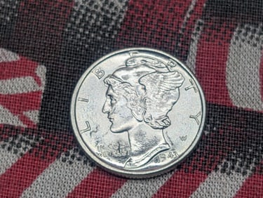 1943 FSB Mercury Silver Dime