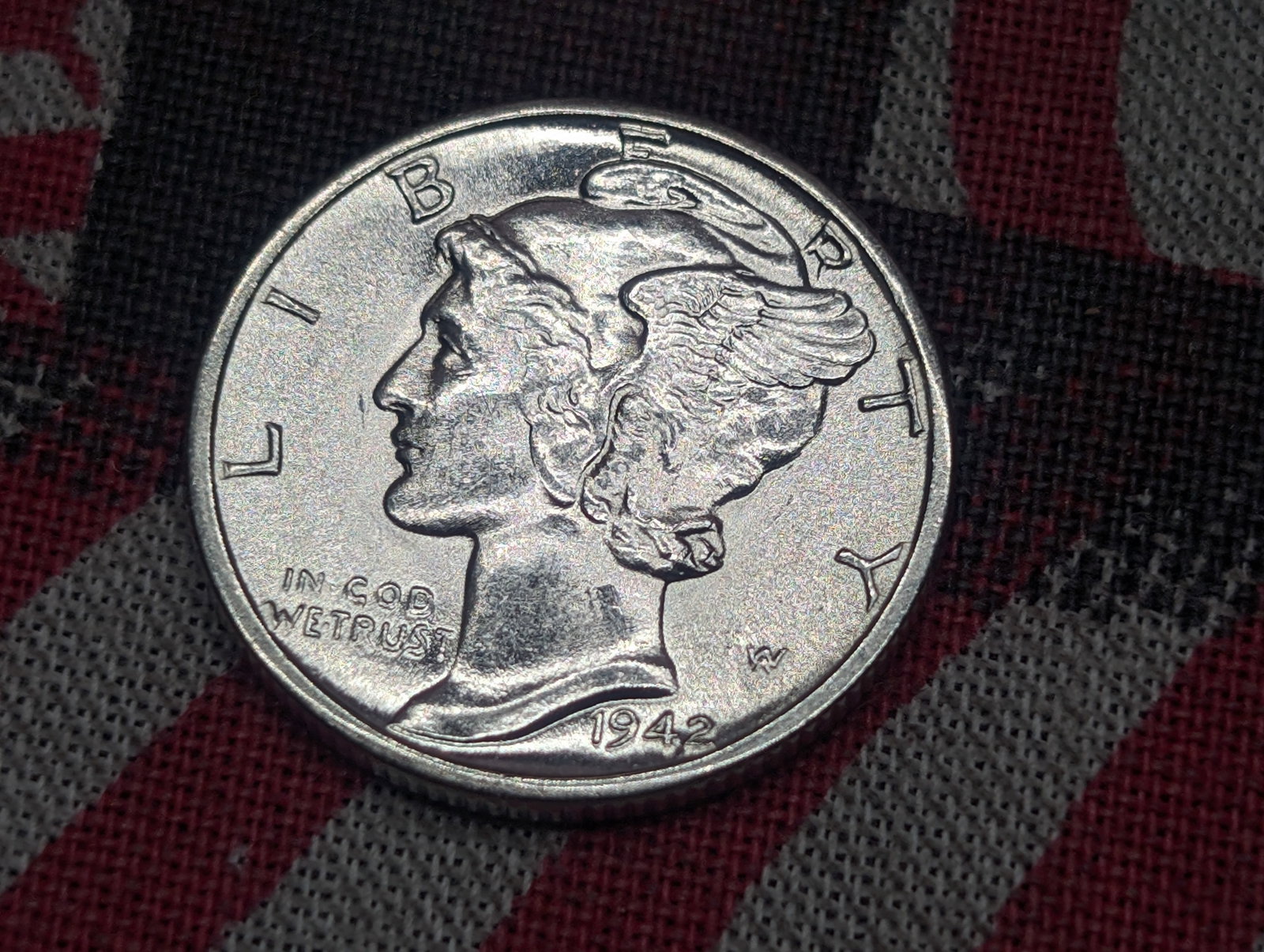 1942-D Mercury Silver Dime: 1942-D Mercury Silver Dime