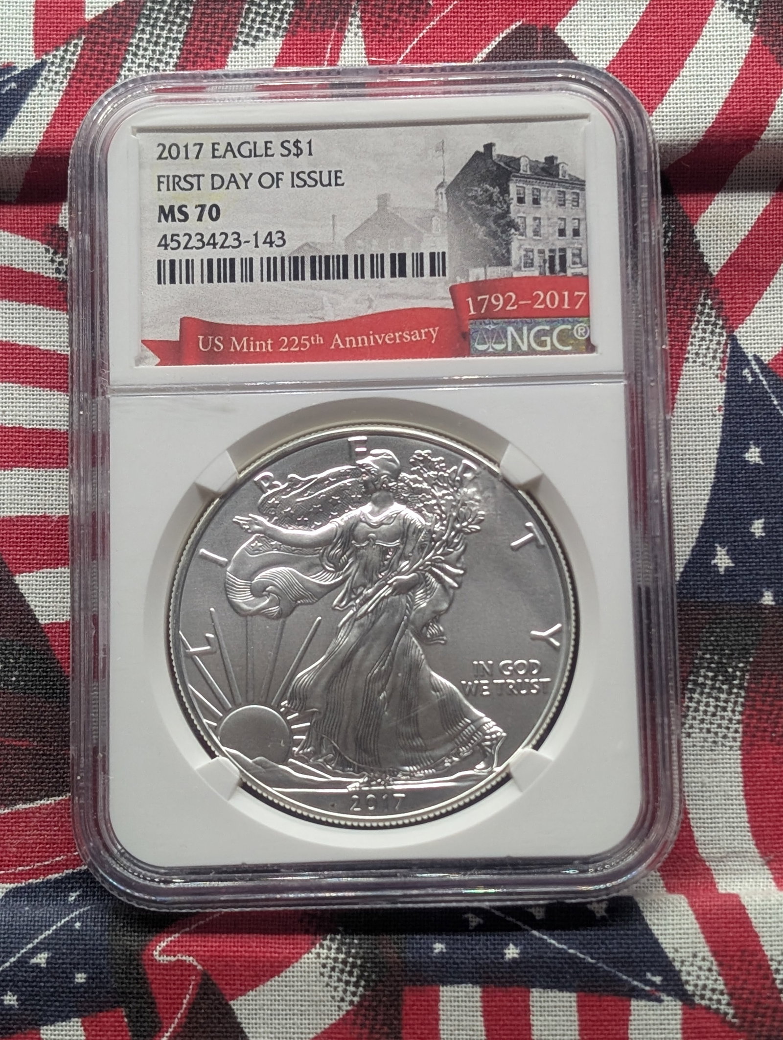 2017 American Silver Eagle - NGC MS70 - First Day of Issue (1 of 3)