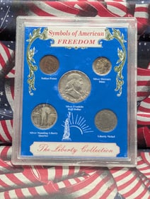 Symbols of American Freedom - The Liberty Coin Collection in Display - Includes Indian Head Cent,