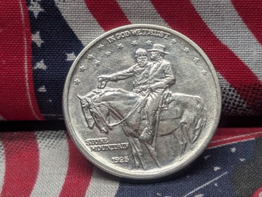 1925 Stone Mountain 90% Silver Half Dollar