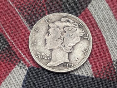 1919-D Mercury Silver Dime