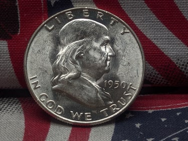 1950-D Franklin Silver Half Dollar