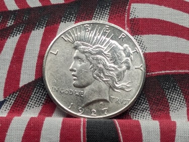 1927-P Peace Silver Dollar