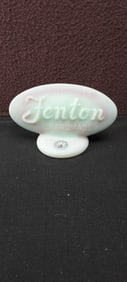 Fenton Sea Mist Green Iridescent Dealer Sign Logo