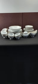 A Substantial Collection of Mikasa "Venice 9266" Fine China Dinnerware, Japan