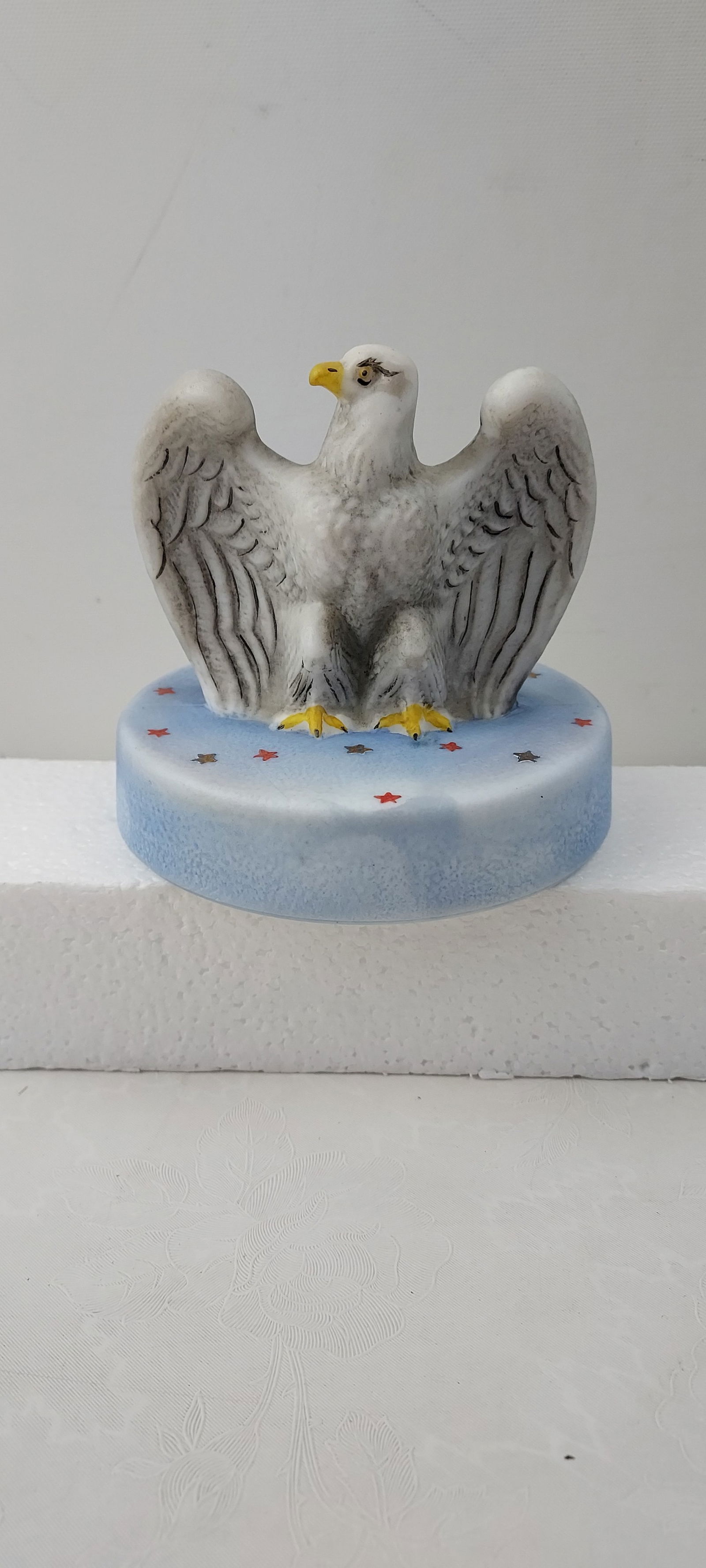 Fenton Art Glass American Bicentennial Bald Eagle Figurine, Hand-Painted 1995 (1 of 6)