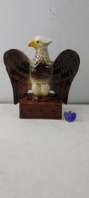 A Lot of Vintage McCoy Emigrant Industrial Savings Bank Bald Eagle and 1982 Blue Eagle Figure
