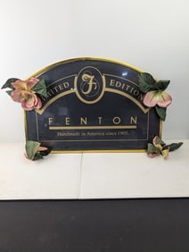 Fenton Art Glass Limited Edition Dealer Display Sign