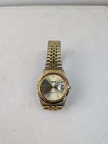 Vintage Brut LB-038 Men's Gold-Tone Quartz Wristwatch - Needs Battery
