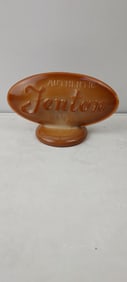 1982 Fenton Chocolate Slag Glass FAGCA Convention Logo Display Sign